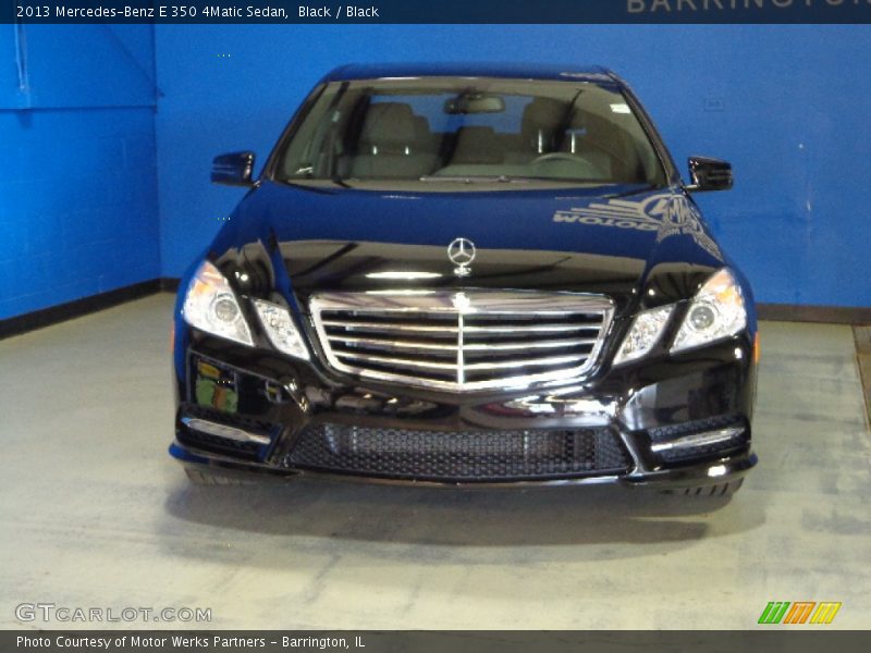 Black / Black 2013 Mercedes-Benz E 350 4Matic Sedan