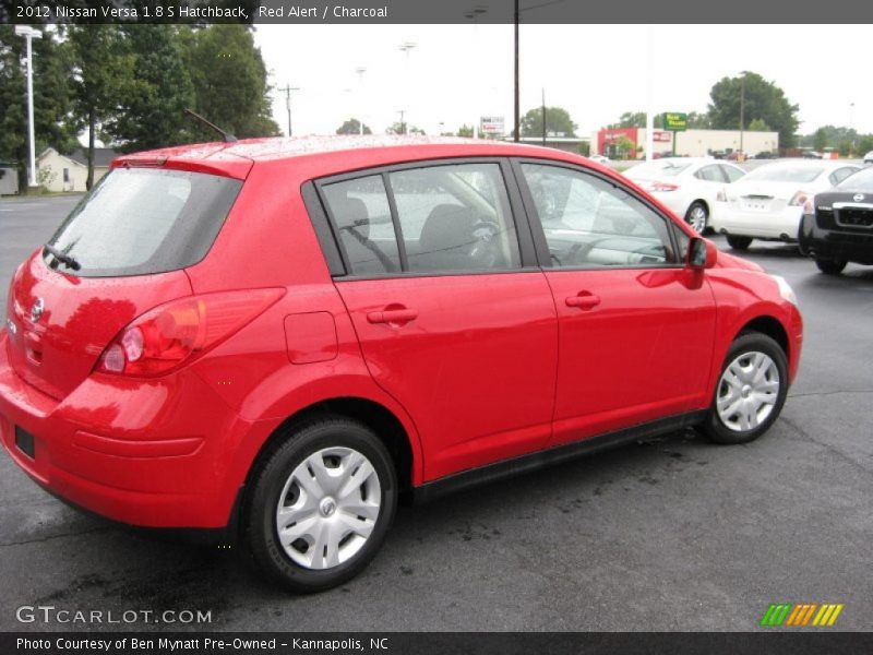Red Alert / Charcoal 2012 Nissan Versa 1.8 S Hatchback