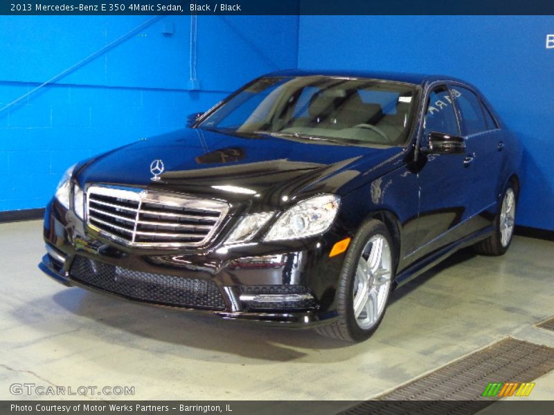 Black / Black 2013 Mercedes-Benz E 350 4Matic Sedan