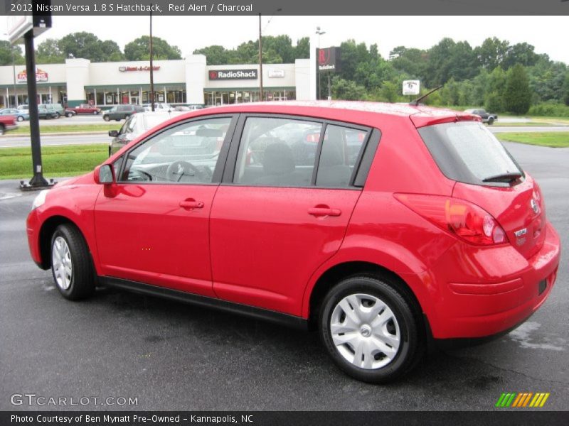 Red Alert / Charcoal 2012 Nissan Versa 1.8 S Hatchback
