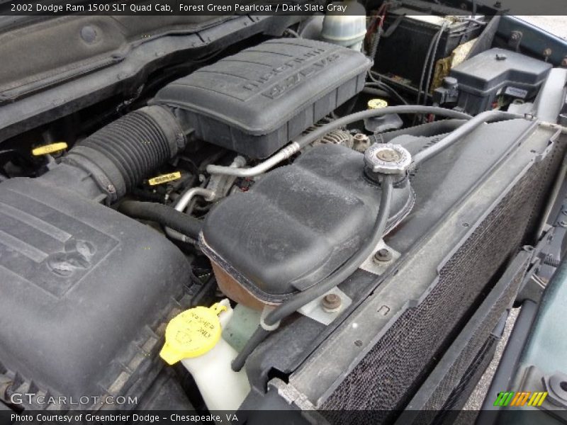 Forest Green Pearlcoat / Dark Slate Gray 2002 Dodge Ram 1500 SLT Quad Cab