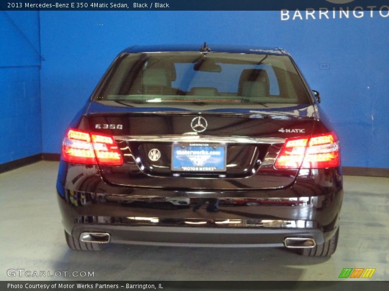 Black / Black 2013 Mercedes-Benz E 350 4Matic Sedan