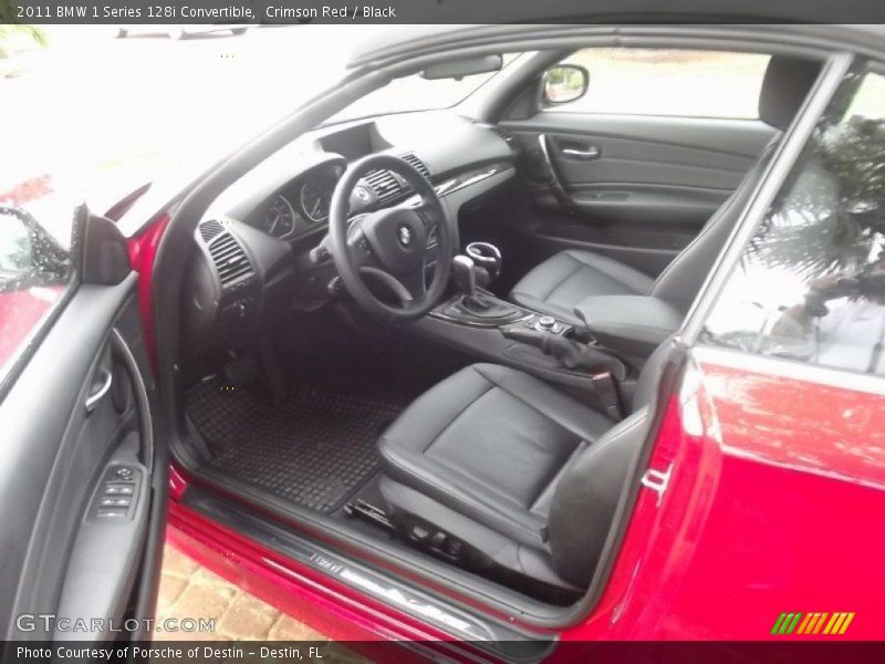 Crimson Red / Black 2011 BMW 1 Series 128i Convertible