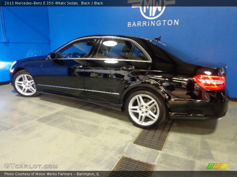 Black / Black 2013 Mercedes-Benz E 350 4Matic Sedan