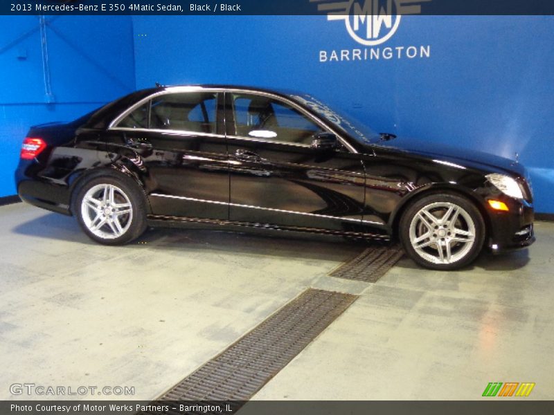 Black / Black 2013 Mercedes-Benz E 350 4Matic Sedan