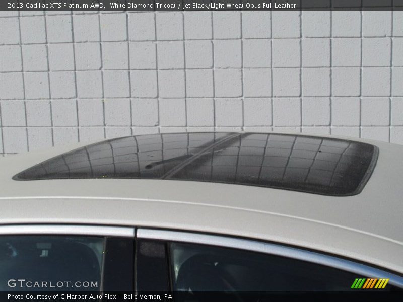 White Diamond Tricoat / Jet Black/Light Wheat Opus Full Leather 2013 Cadillac XTS Platinum AWD