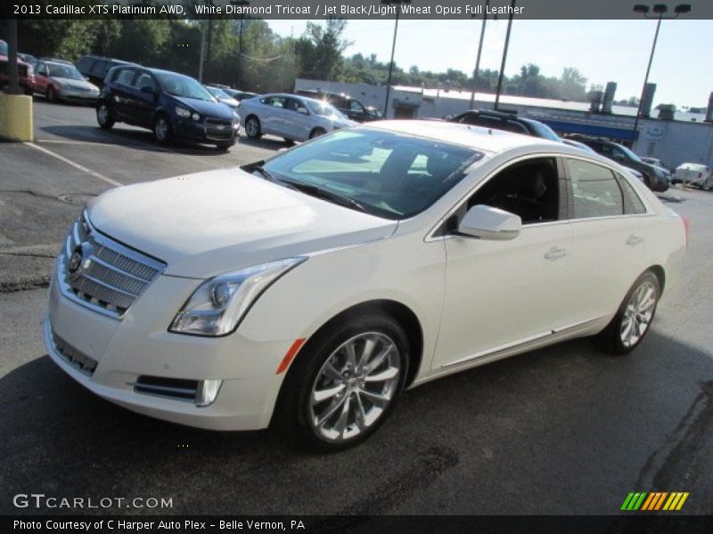 White Diamond Tricoat / Jet Black/Light Wheat Opus Full Leather 2013 Cadillac XTS Platinum AWD