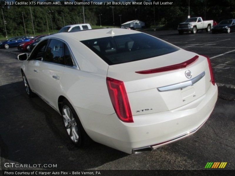 White Diamond Tricoat / Jet Black/Light Wheat Opus Full Leather 2013 Cadillac XTS Platinum AWD