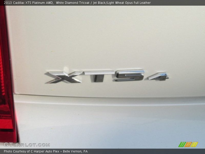 White Diamond Tricoat / Jet Black/Light Wheat Opus Full Leather 2013 Cadillac XTS Platinum AWD