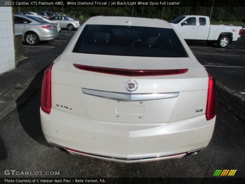 White Diamond Tricoat / Jet Black/Light Wheat Opus Full Leather 2013 Cadillac XTS Platinum AWD