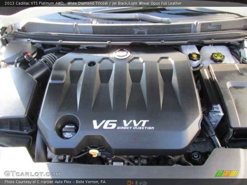 White Diamond Tricoat / Jet Black/Light Wheat Opus Full Leather 2013 Cadillac XTS Platinum AWD