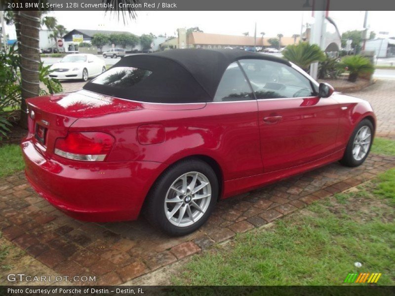 Crimson Red / Black 2011 BMW 1 Series 128i Convertible