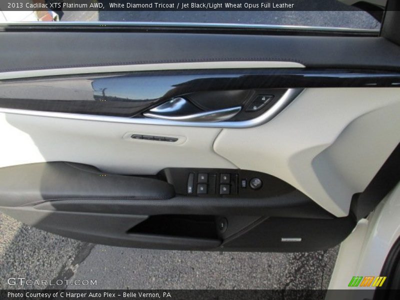 White Diamond Tricoat / Jet Black/Light Wheat Opus Full Leather 2013 Cadillac XTS Platinum AWD