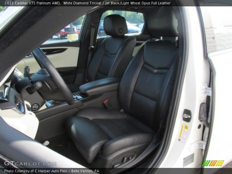White Diamond Tricoat / Jet Black/Light Wheat Opus Full Leather 2013 Cadillac XTS Platinum AWD