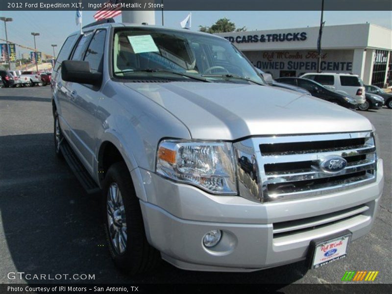 Ingot Silver Metallic / Stone 2012 Ford Expedition XLT