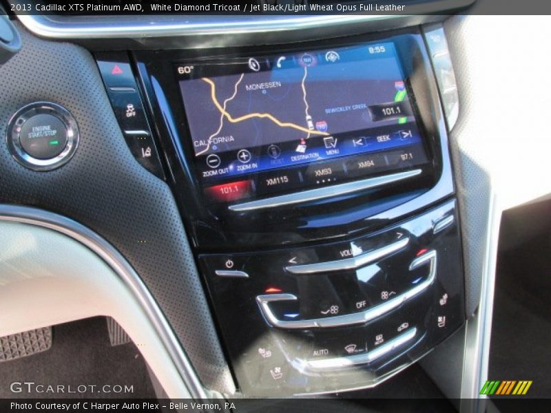 White Diamond Tricoat / Jet Black/Light Wheat Opus Full Leather 2013 Cadillac XTS Platinum AWD