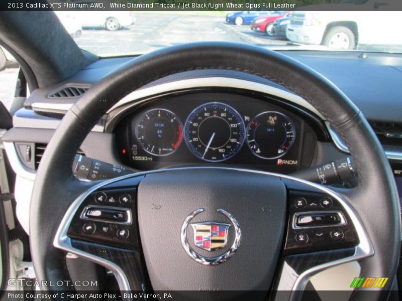 White Diamond Tricoat / Jet Black/Light Wheat Opus Full Leather 2013 Cadillac XTS Platinum AWD