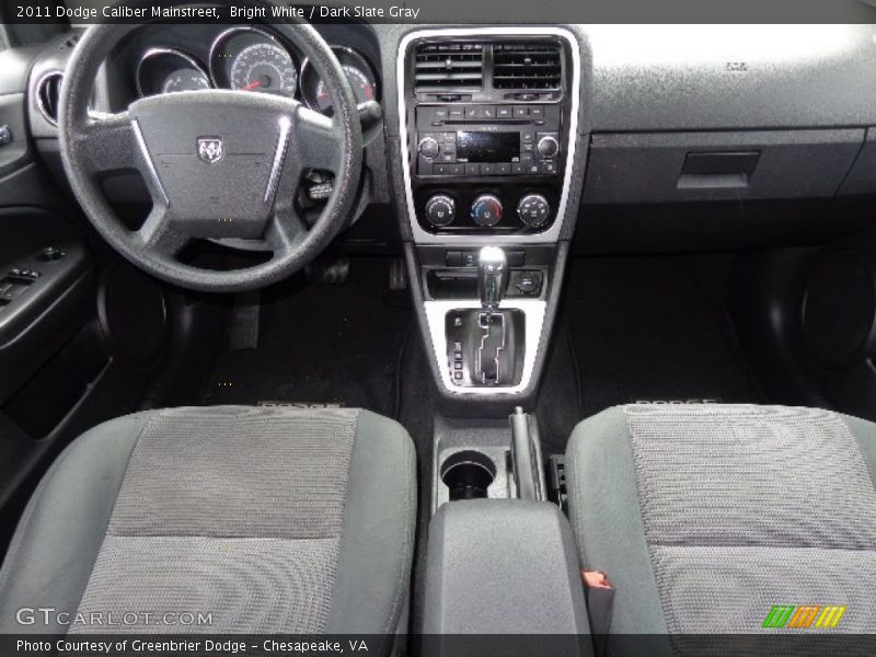 Bright White / Dark Slate Gray 2011 Dodge Caliber Mainstreet