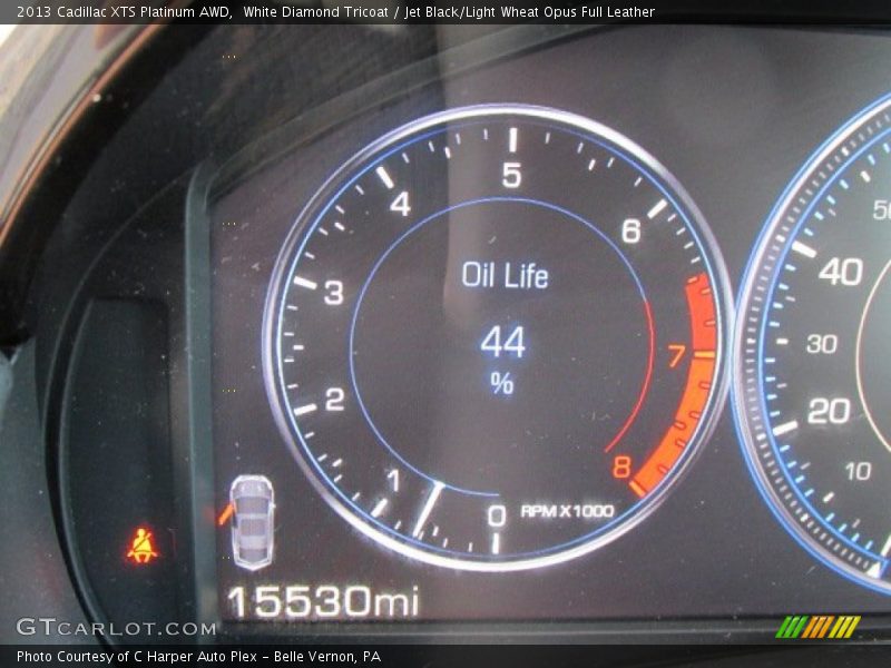 White Diamond Tricoat / Jet Black/Light Wheat Opus Full Leather 2013 Cadillac XTS Platinum AWD