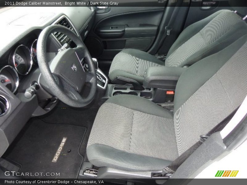 Bright White / Dark Slate Gray 2011 Dodge Caliber Mainstreet