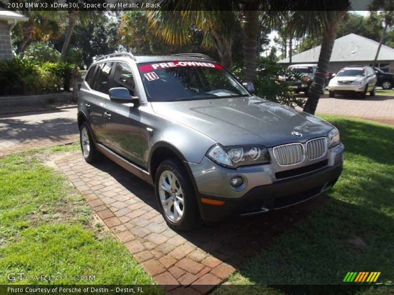 Space Gray Metallic / Black 2010 BMW X3 xDrive30i