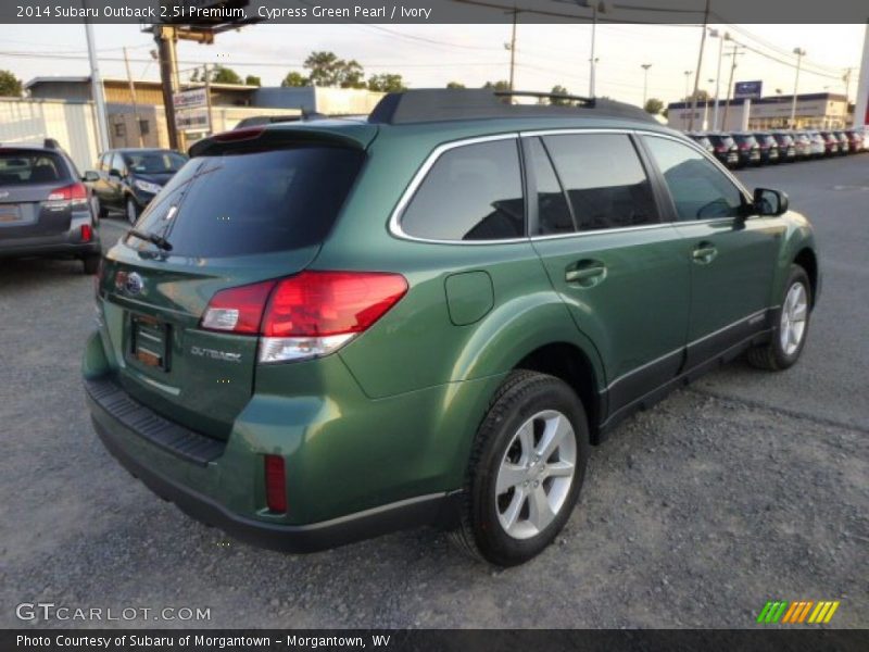 Cypress Green Pearl / Ivory 2014 Subaru Outback 2.5i Premium