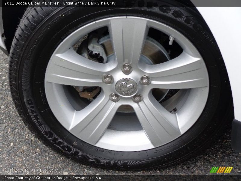 Bright White / Dark Slate Gray 2011 Dodge Caliber Mainstreet
