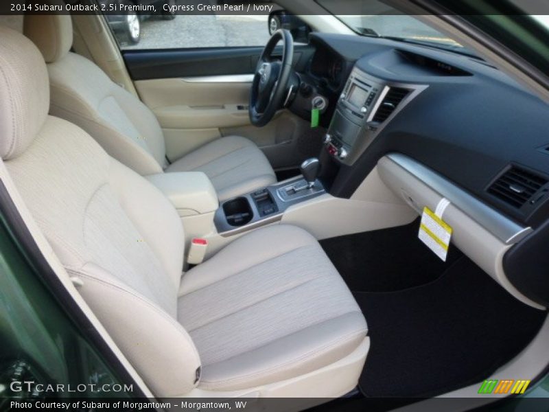 Cypress Green Pearl / Ivory 2014 Subaru Outback 2.5i Premium