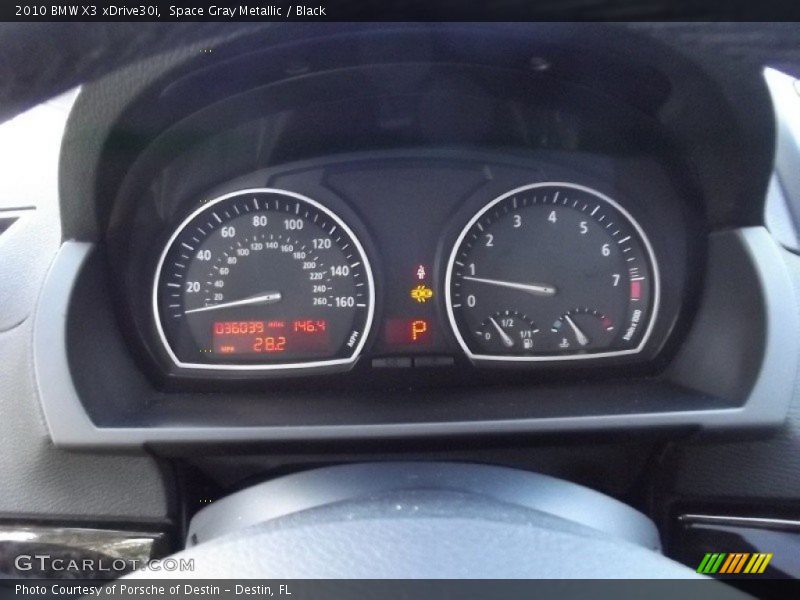Space Gray Metallic / Black 2010 BMW X3 xDrive30i