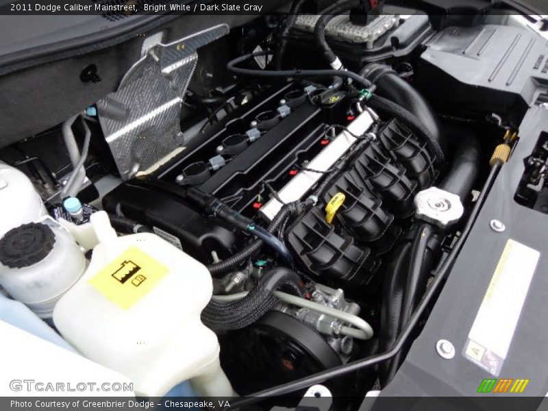 Bright White / Dark Slate Gray 2011 Dodge Caliber Mainstreet