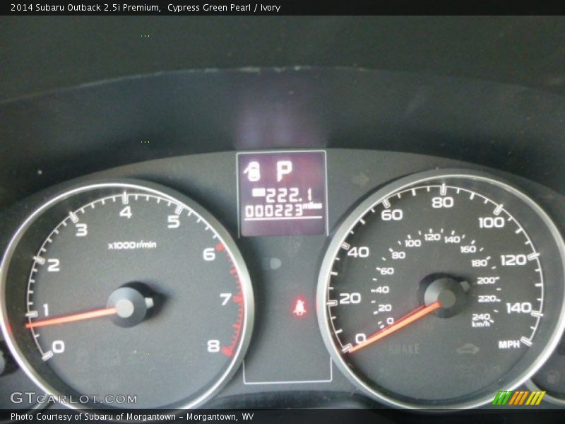 Cypress Green Pearl / Ivory 2014 Subaru Outback 2.5i Premium