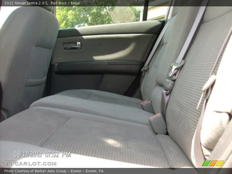 Red Brick / Beige 2012 Nissan Sentra 2.0 S