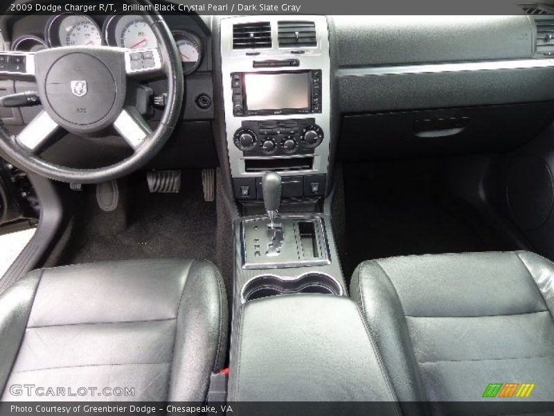 Brilliant Black Crystal Pearl / Dark Slate Gray 2009 Dodge Charger R/T