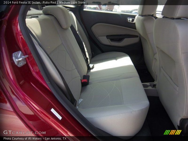 Ruby Red / Medium Light Stone 2014 Ford Fiesta SE Sedan