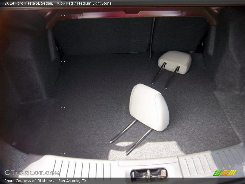 Ruby Red / Medium Light Stone 2014 Ford Fiesta SE Sedan
