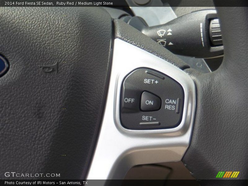 Ruby Red / Medium Light Stone 2014 Ford Fiesta SE Sedan
