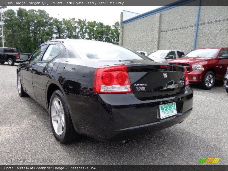 Brilliant Black Crystal Pearl / Dark Slate Gray 2009 Dodge Charger R/T