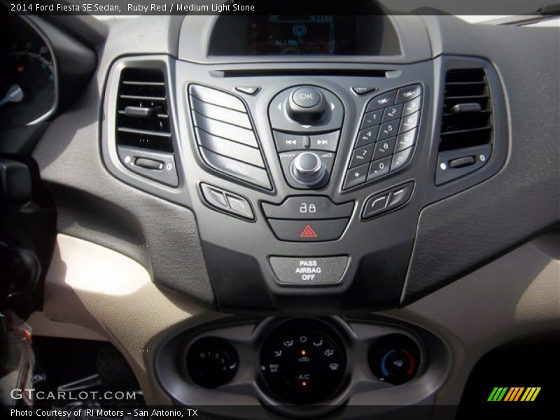 Ruby Red / Medium Light Stone 2014 Ford Fiesta SE Sedan