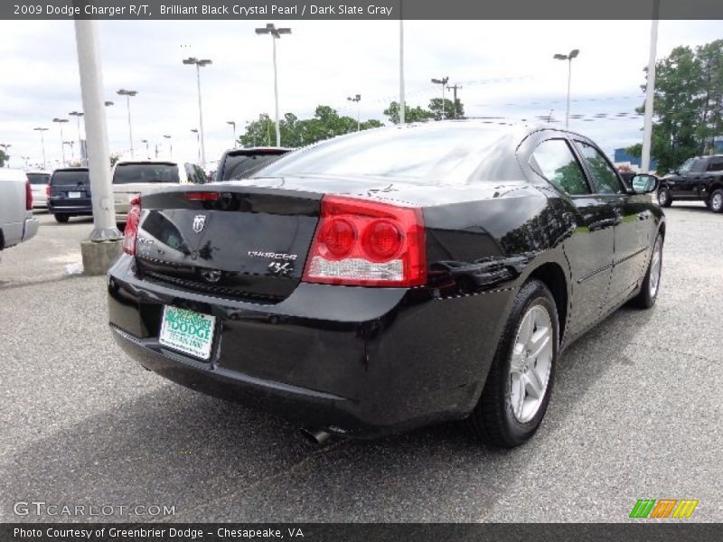 Brilliant Black Crystal Pearl / Dark Slate Gray 2009 Dodge Charger R/T