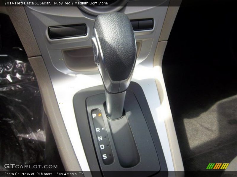 Ruby Red / Medium Light Stone 2014 Ford Fiesta SE Sedan