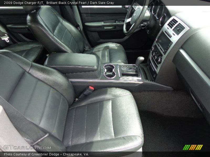 Brilliant Black Crystal Pearl / Dark Slate Gray 2009 Dodge Charger R/T