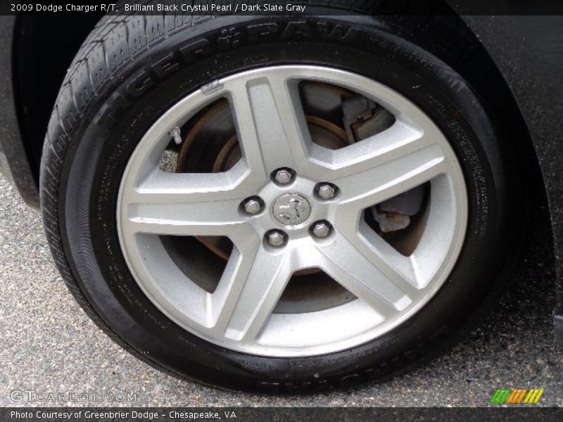 Brilliant Black Crystal Pearl / Dark Slate Gray 2009 Dodge Charger R/T