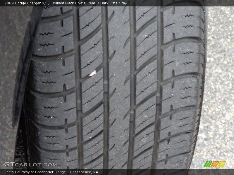 Brilliant Black Crystal Pearl / Dark Slate Gray 2009 Dodge Charger R/T