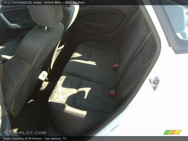 Oxford White / Charcoal Black 2012 Ford Fiesta SEL Sedan