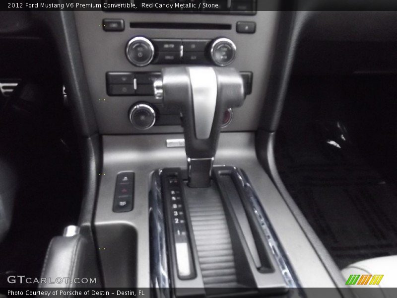 Red Candy Metallic / Stone 2012 Ford Mustang V6 Premium Convertible