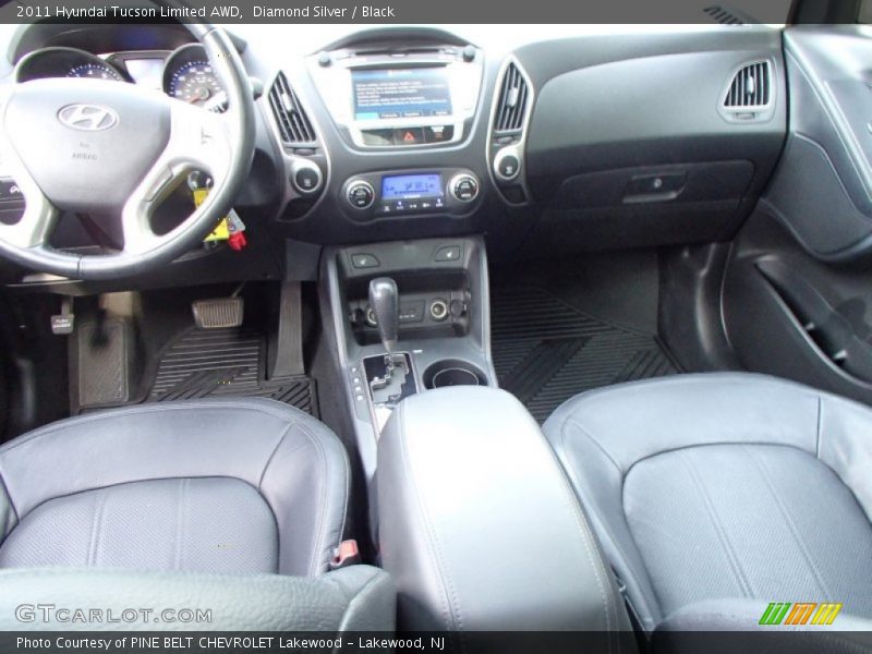 Diamond Silver / Black 2011 Hyundai Tucson Limited AWD