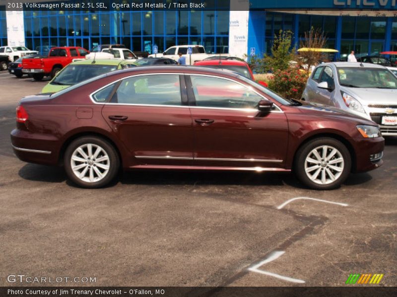 Opera Red Metallic / Titan Black 2013 Volkswagen Passat 2.5L SEL