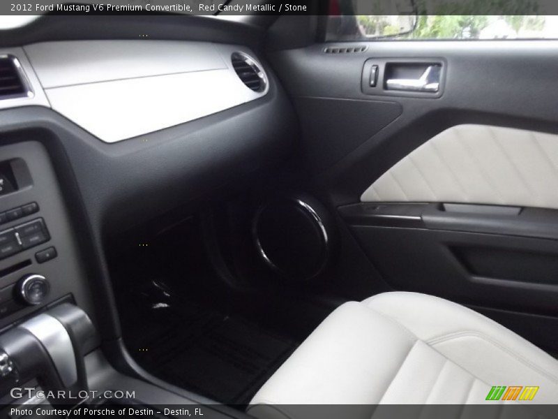 Red Candy Metallic / Stone 2012 Ford Mustang V6 Premium Convertible