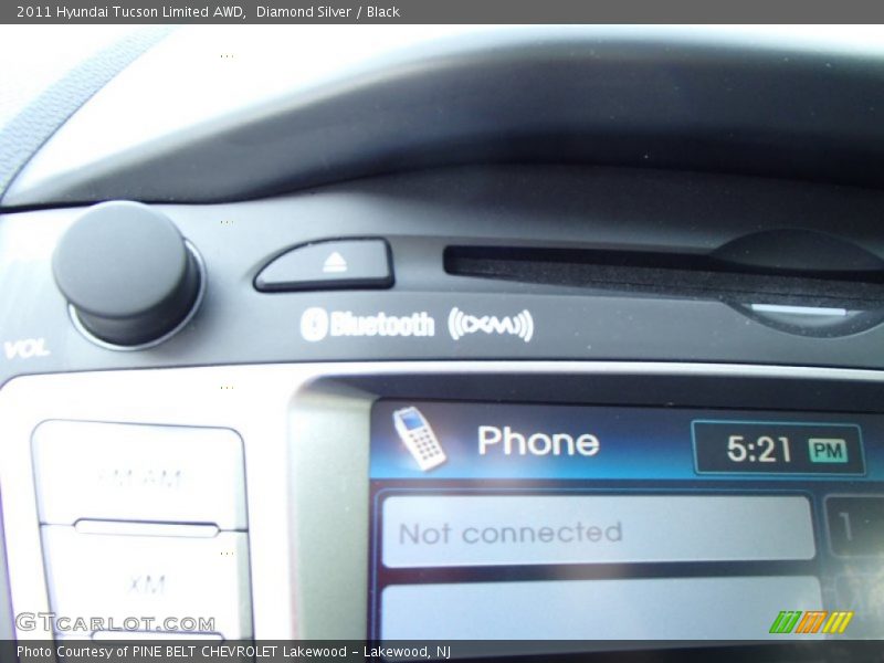 Diamond Silver / Black 2011 Hyundai Tucson Limited AWD
