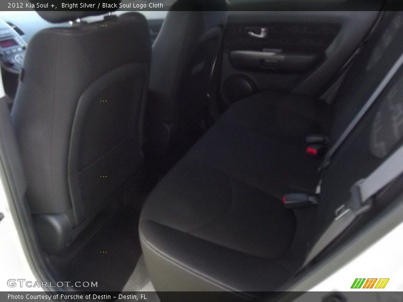 Bright Silver / Black Soul Logo Cloth 2012 Kia Soul +